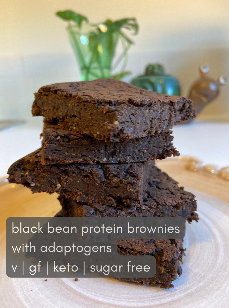 💥Easiest Sugar Free Black Bean Protein Brownies Ever