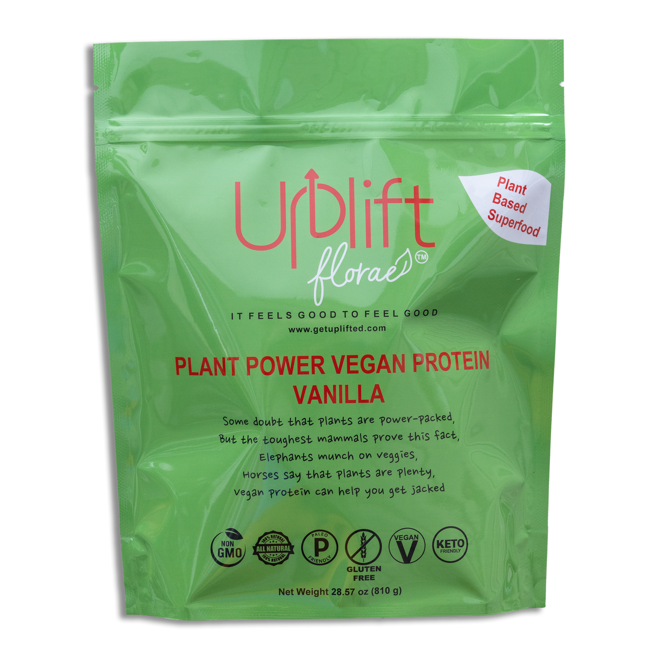 Plant Based superfood vanilla vegan protein powder 